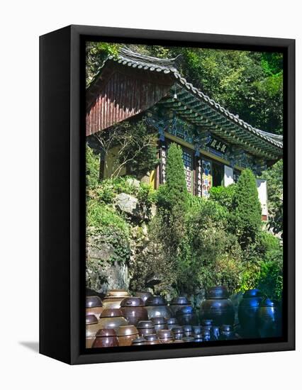 Buddhist Temple in Mountains Above Taegu, South Korea-Dennis Flaherty-Framed Stretched Canvas