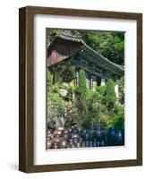 Buddhist Temple in Mountains Above Taegu, South Korea-Dennis Flaherty-Framed Photographic Print