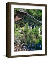 Buddhist Temple in Mountains Above Taegu, South Korea-Dennis Flaherty-Framed Photographic Print