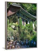 Buddhist Temple in Mountains Above Taegu, South Korea-Dennis Flaherty-Framed Photographic Print