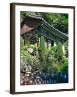 Buddhist Temple in Mountains Above Taegu, South Korea-Dennis Flaherty-Framed Photographic Print