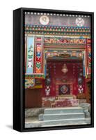 Buddhist temple Namche Bazaar, Nepal.-Lee Klopfer-Framed Stretched Canvas
