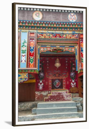 Buddhist temple Namche Bazaar, Nepal.-Lee Klopfer-Framed Premium Photographic Print