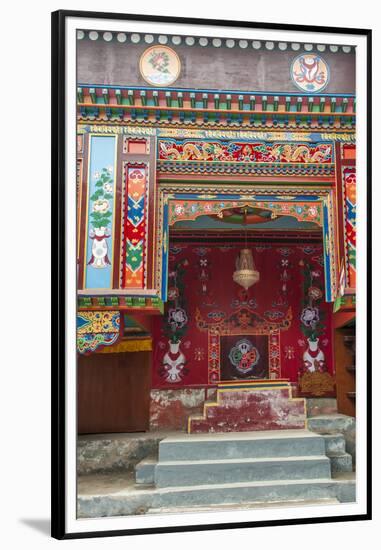 Buddhist temple Namche Bazaar, Nepal.-Lee Klopfer-Framed Premium Photographic Print