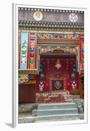 Buddhist temple Namche Bazaar, Nepal.-Lee Klopfer-Framed Premium Photographic Print