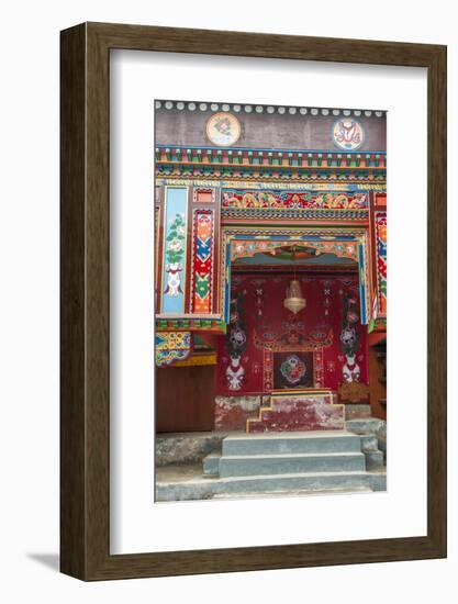 Buddhist temple Namche Bazaar, Nepal.-Lee Klopfer-Framed Photographic Print