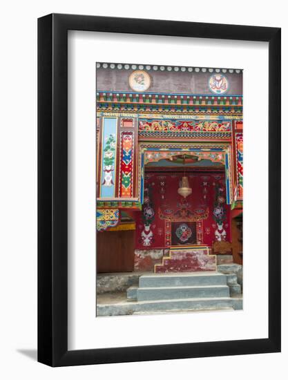 Buddhist temple Namche Bazaar, Nepal.-Lee Klopfer-Framed Photographic Print