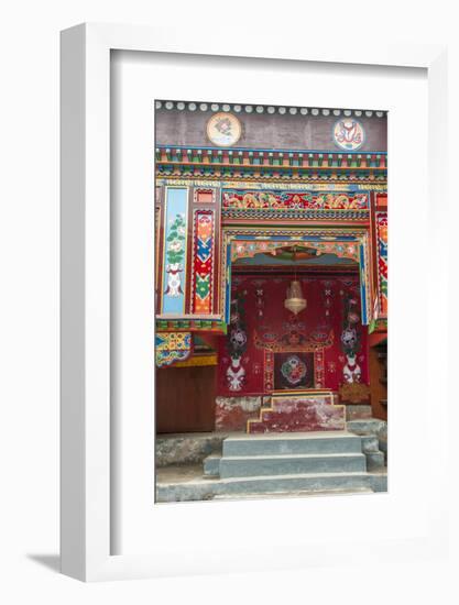 Buddhist temple Namche Bazaar, Nepal.-Lee Klopfer-Framed Photographic Print