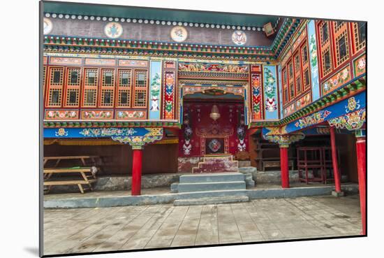 Buddhist temple, Namche Bazaar, Solukhumbu, Nepal.-Lee Klopfer-Mounted Photographic Print