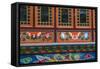 Buddhist temple, Namche Bazaar, Solukhumbu, Nepal.-Lee Klopfer-Framed Stretched Canvas