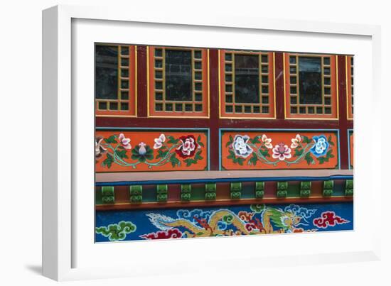 Buddhist temple, Namche Bazaar, Solukhumbu, Nepal.-Lee Klopfer-Framed Photographic Print