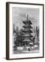 Buddhist Temple, Nikko, Japan, 1895-Hildibrand-Framed Giclee Print