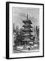 Buddhist Temple, Nikko, Japan, 1895-Hildibrand-Framed Giclee Print