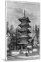Buddhist Temple, Nikko, Japan, 1895-Hildibrand-Mounted Giclee Print