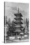 Buddhist Temple, Nikko, Japan, 1895-Hildibrand-Stretched Canvas