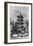 Buddhist Temple, Nikko, Japan, 1895-Hildibrand-Framed Giclee Print