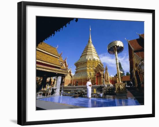 Buddhist Temple of Wat Phra That Doi Suthep, Doi Suthep, Chiang Mai, Northern Thailand, Asia-Gavin Hellier-Framed Photographic Print