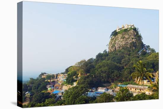 Buddhist Temple on Popa Taung Kalat, Mount Popa, Myanmar (Burma), Asia-Christian Kober-Stretched Canvas