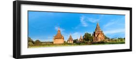 Buddhist Temples at Bagan Kingdom. Myanmar (Burma)-Im Perfect Lazybones-Framed Photographic Print