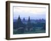 Buddhist Temples at Dawn, Bagan (Pagan) Archaeological Site, Mandalay Division, Myanmar (Burma)-Sergio Pitamitz-Framed Photographic Print