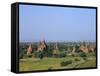 Buddhist Temples, Bagan (Pagan) Archaeological Site, Myanmar (Burma), Asia-Sergio Pitamitz-Framed Stretched Canvas