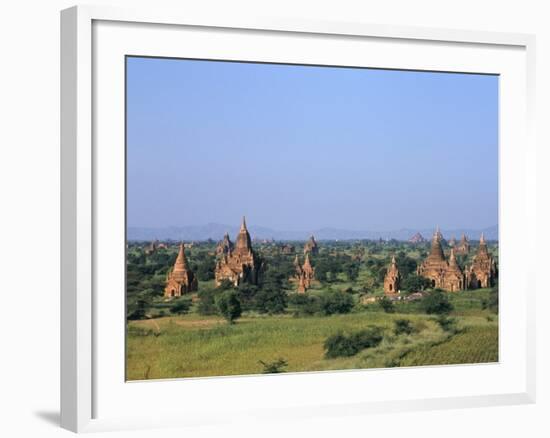 Buddhist Temples, Bagan (Pagan) Archaeological Site, Myanmar (Burma), Asia-Sergio Pitamitz-Framed Photographic Print