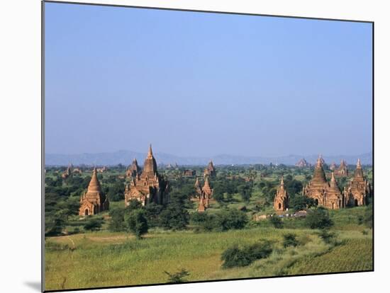 Buddhist Temples, Bagan (Pagan) Archaeological Site, Myanmar (Burma), Asia-Sergio Pitamitz-Mounted Photographic Print