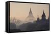 Buddhist Temples, Bagan (Pagan), Myanmar (Burma), Asia-Nathalie Cuvelier-Framed Stretched Canvas
