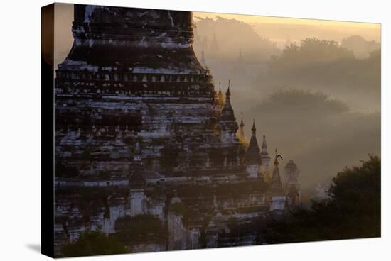 Buddhist Temples, Bagan (Pagan), Myanmar (Burma), Asia-Nathalie Cuvelier-Stretched Canvas