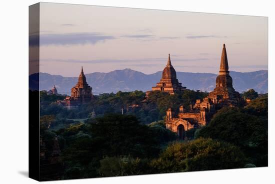 Buddhist Temples, Bagan (Pagan), Myanmar (Burma), Asia-Nathalie Cuvelier-Stretched Canvas