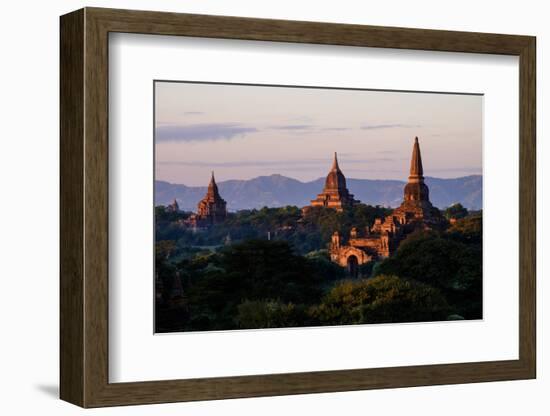 Buddhist Temples, Bagan (Pagan), Myanmar (Burma), Asia-Nathalie Cuvelier-Framed Photographic Print