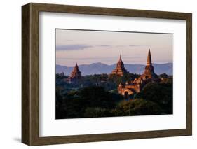 Buddhist Temples, Bagan (Pagan), Myanmar (Burma), Asia-Nathalie Cuvelier-Framed Photographic Print