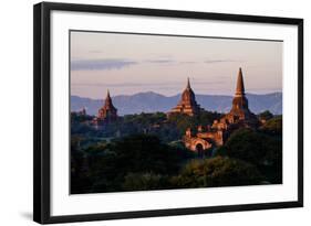 Buddhist Temples, Bagan (Pagan), Myanmar (Burma), Asia-Nathalie Cuvelier-Framed Photographic Print