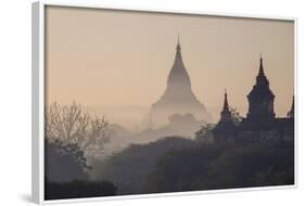 Buddhist Temples, Bagan (Pagan), Myanmar (Burma), Asia-Nathalie Cuvelier-Framed Photographic Print