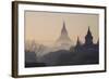 Buddhist Temples, Bagan (Pagan), Myanmar (Burma), Asia-Nathalie Cuvelier-Framed Photographic Print