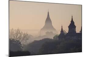 Buddhist Temples, Bagan (Pagan), Myanmar (Burma), Asia-Nathalie Cuvelier-Mounted Photographic Print
