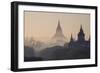 Buddhist Temples, Bagan (Pagan), Myanmar (Burma), Asia-Nathalie Cuvelier-Framed Photographic Print