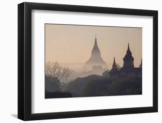 Buddhist Temples, Bagan (Pagan), Myanmar (Burma), Asia-Nathalie Cuvelier-Framed Photographic Print