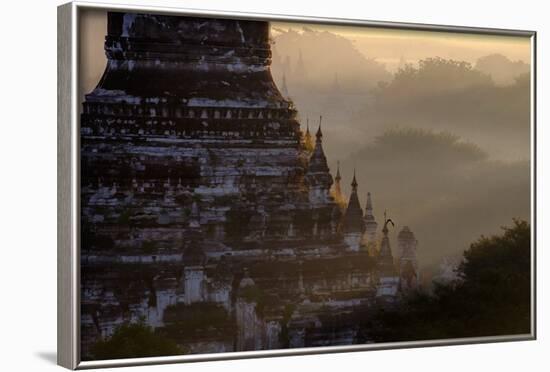 Buddhist Temples, Bagan (Pagan), Myanmar (Burma), Asia-Nathalie Cuvelier-Framed Photographic Print