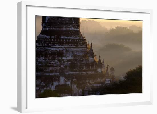 Buddhist Temples, Bagan (Pagan), Myanmar (Burma), Asia-Nathalie Cuvelier-Framed Photographic Print