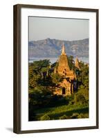 Buddhist Temples, Bagan (Pagan), Myanmar (Burma), Asia-Nathalie Cuvelier-Framed Photographic Print