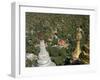 Buddhist Temples of Mount Popa Near Bagan, Myanmar (Burma)-Julio Etchart-Framed Photographic Print