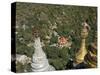 Buddhist Temples of Mount Popa Near Bagan, Myanmar (Burma)-Julio Etchart-Stretched Canvas