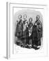 Buddhists in Prayer, Japan, 19th Century-A de Neuville-Framed Giclee Print