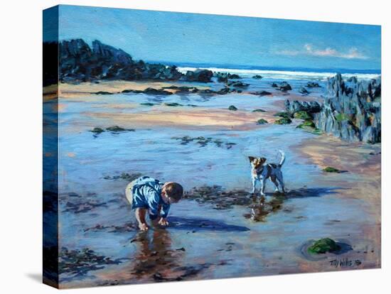 Buddies on the Beach-Tilly Willis-Stretched Canvas