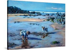 Buddies on the Beach-Tilly Willis-Stretched Canvas