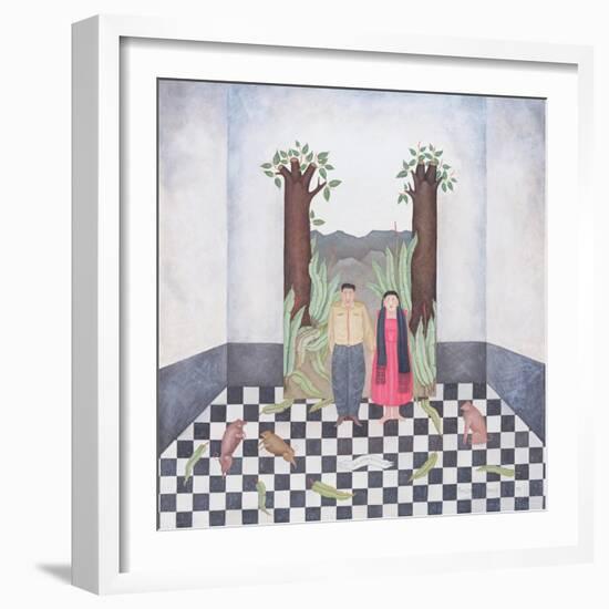 Budding Trees, or I Only Think of You My Love, 1995-Mary Stuart-Framed Giclee Print