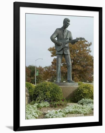 Buddy Holly, Walk of Fame, Lubbock, Texas, USA-Ethel Davies-Framed Photographic Print