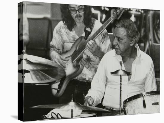 Buddy Rich and Dave Carpenter Playing at the Royal Festival Hall, London, June 1985-Denis Williams-Stretched Canvas