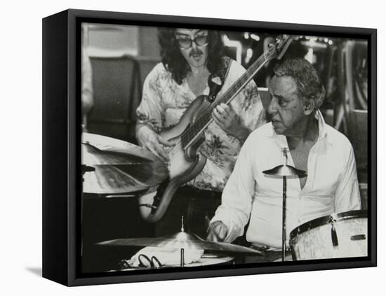 Buddy Rich and Dave Carpenter Playing at the Royal Festival Hall, London, June 1985-Denis Williams-Framed Stretched Canvas